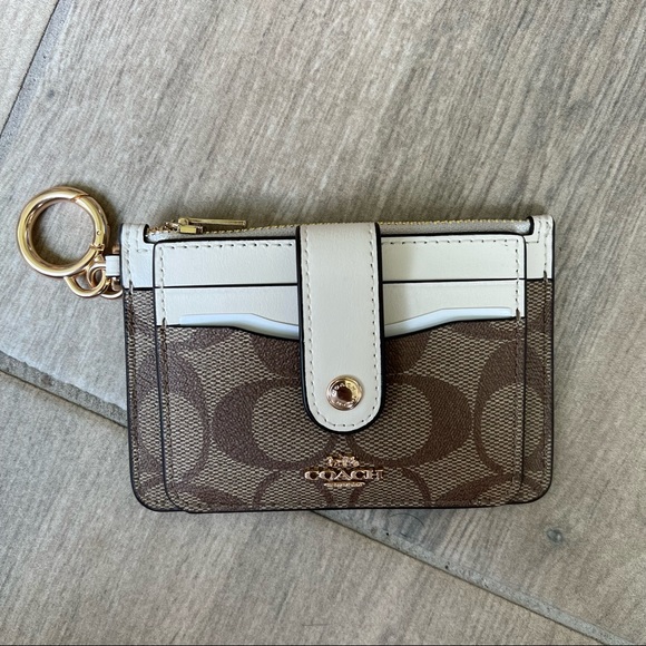 Coach Bags Coach Attachment Card Case In Signature Canvas Poshmark